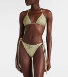 Acne Studios Trompe-l'œil printed bikini