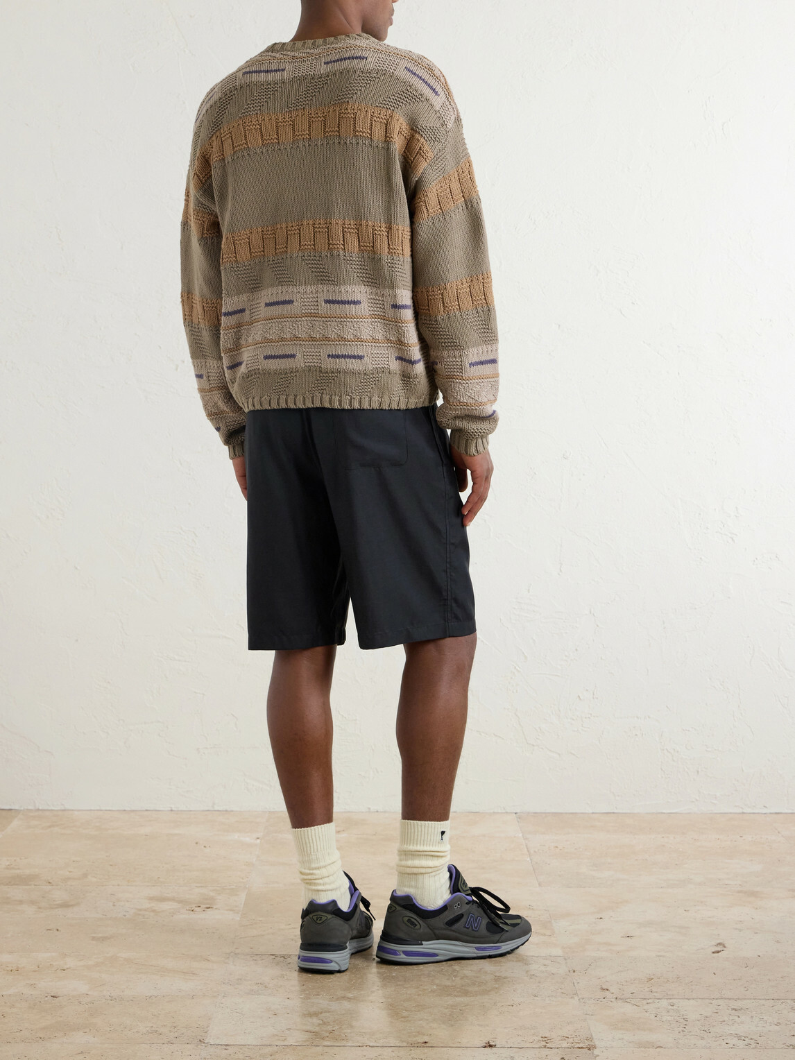 Aimé Leon Dore - Knitted Cotton Sweater - Brown