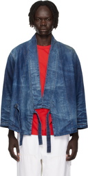 Kenzo Navy Kenzo Paris Kimino Denim Jacket