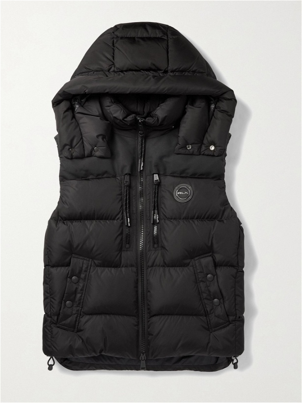 Photo: POLO RALPH LAUREN - RLX Garson Slim-Fit Hooded Quilted ECONYL Gilet - Black