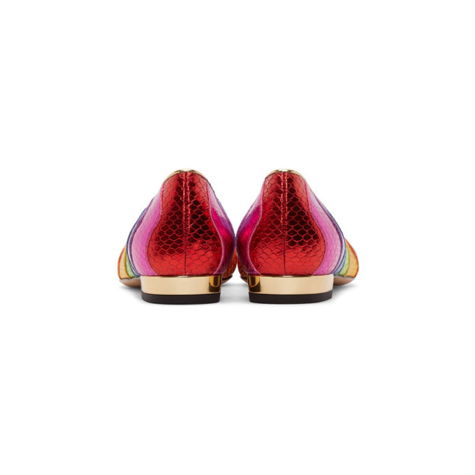 Charlotte olympia hot sale rainbow kitty flats