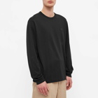 Acne Studios Men's Long Sleeve Eisen Face T-Shirt in Black