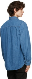 Nudie Jeans Blue Hebbe Denim Shirt