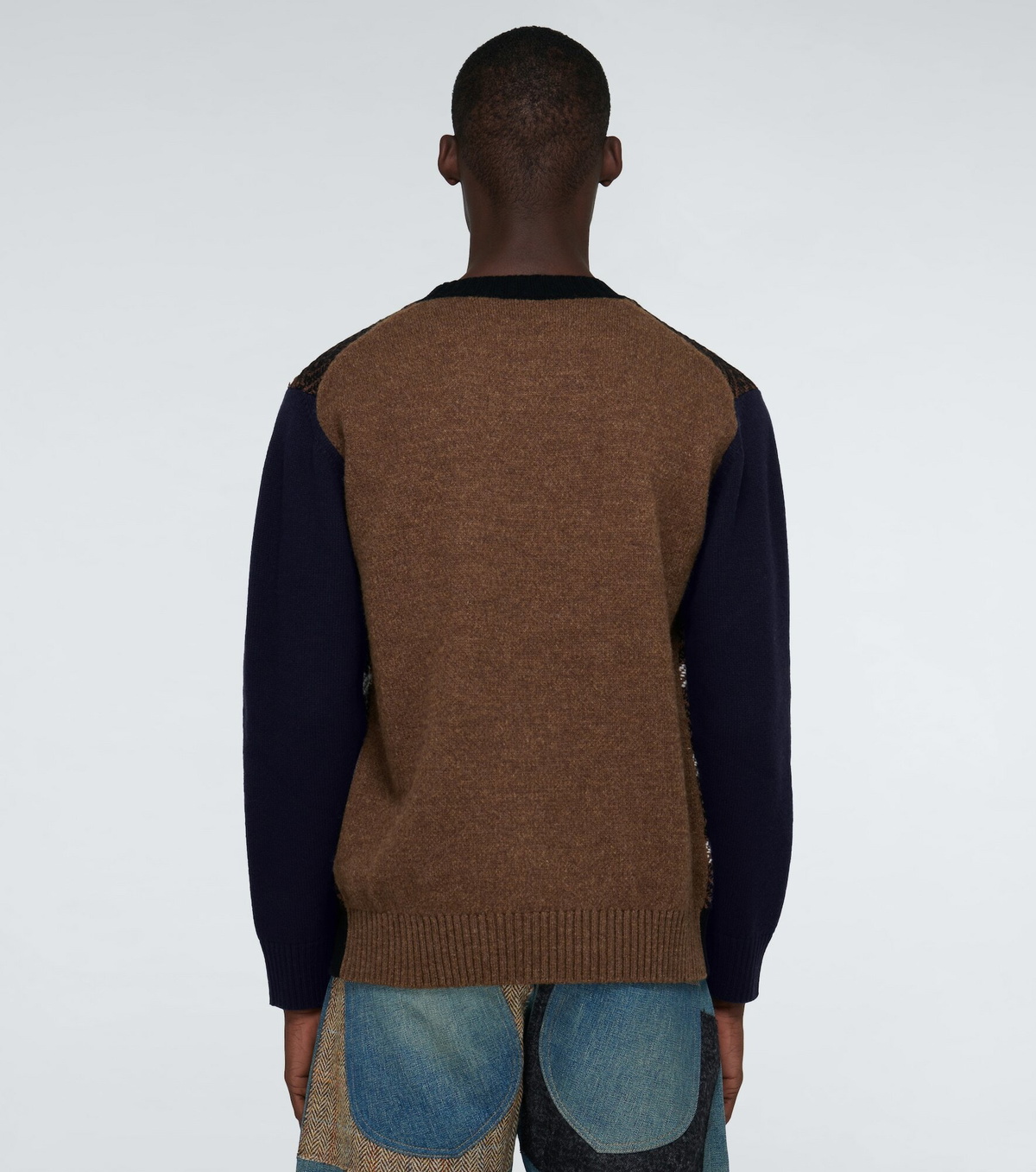 Junya Watanabe - Striped wool crewneck sweater