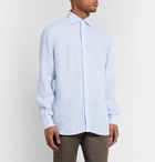 Incotex - Feelini Slim-Fit Linen Shirt - Blue