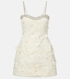 Leo Lin Sophie embellished lace minidress