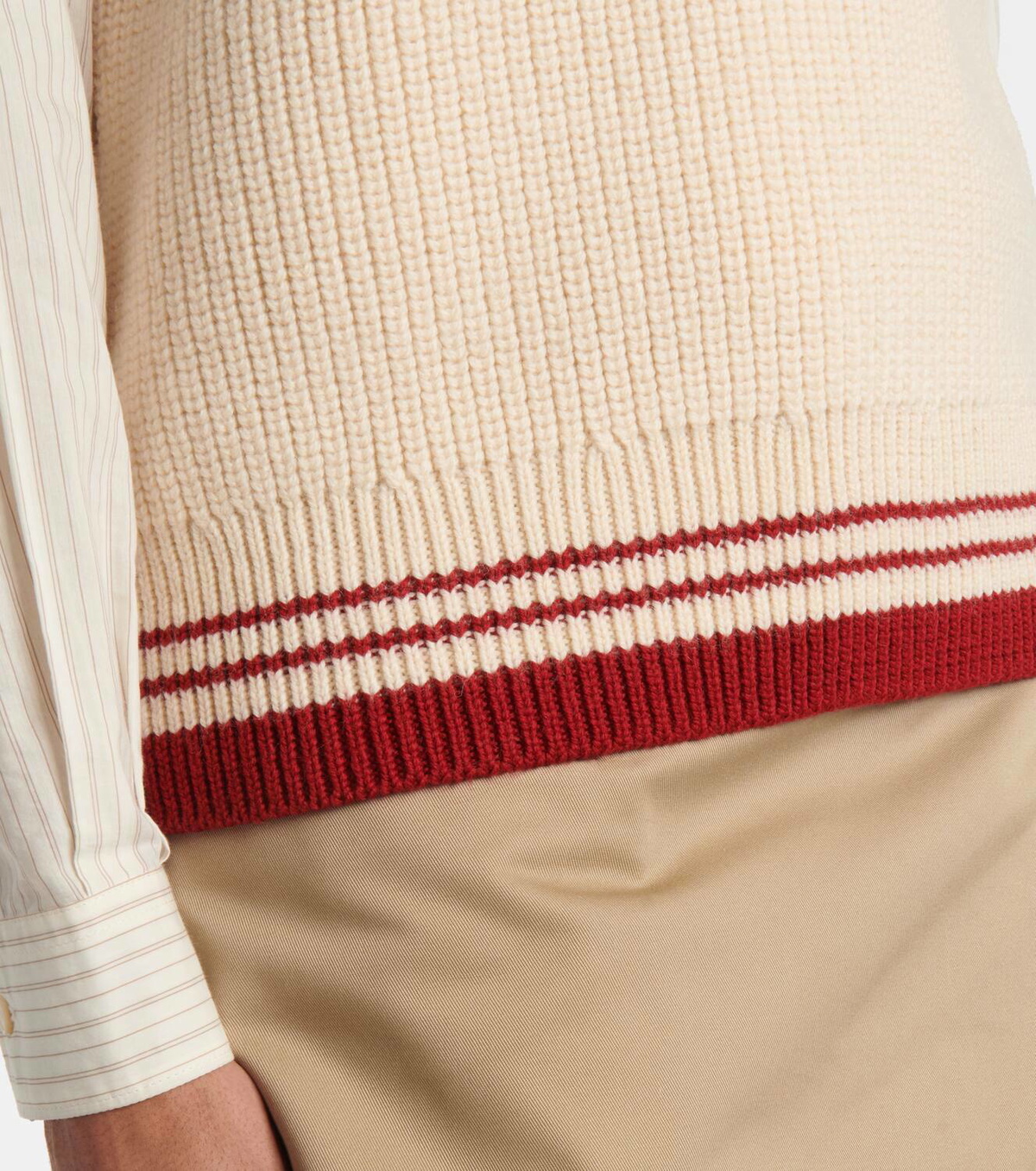 Ami Paris Ami De Cœur ribbed-knit virgin wool vest