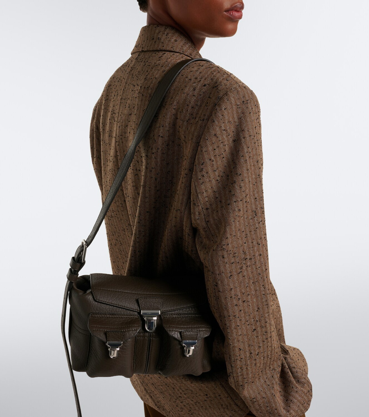 Lemaire Gear Mini leather shoulder bag
