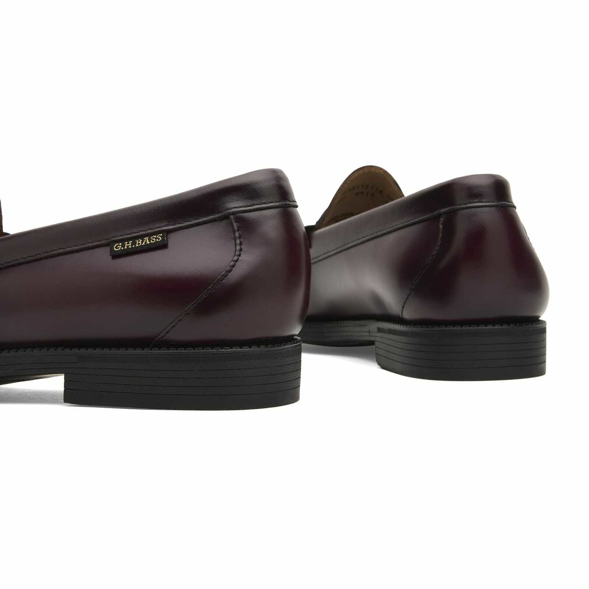 Bass Weejuns Men's Easy Weejun Larson Flag Loafer in Wine Leather
