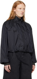 AMOMENTO Black Shirred Jacket