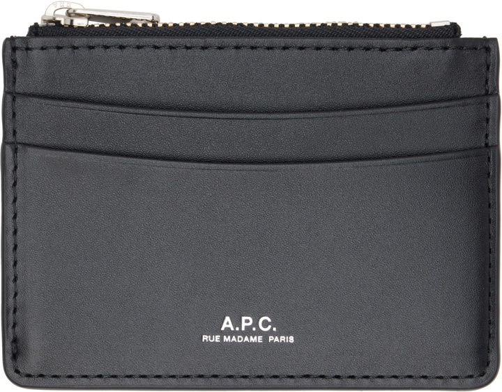 Photo: A.P.C. Black Paris Card Holder