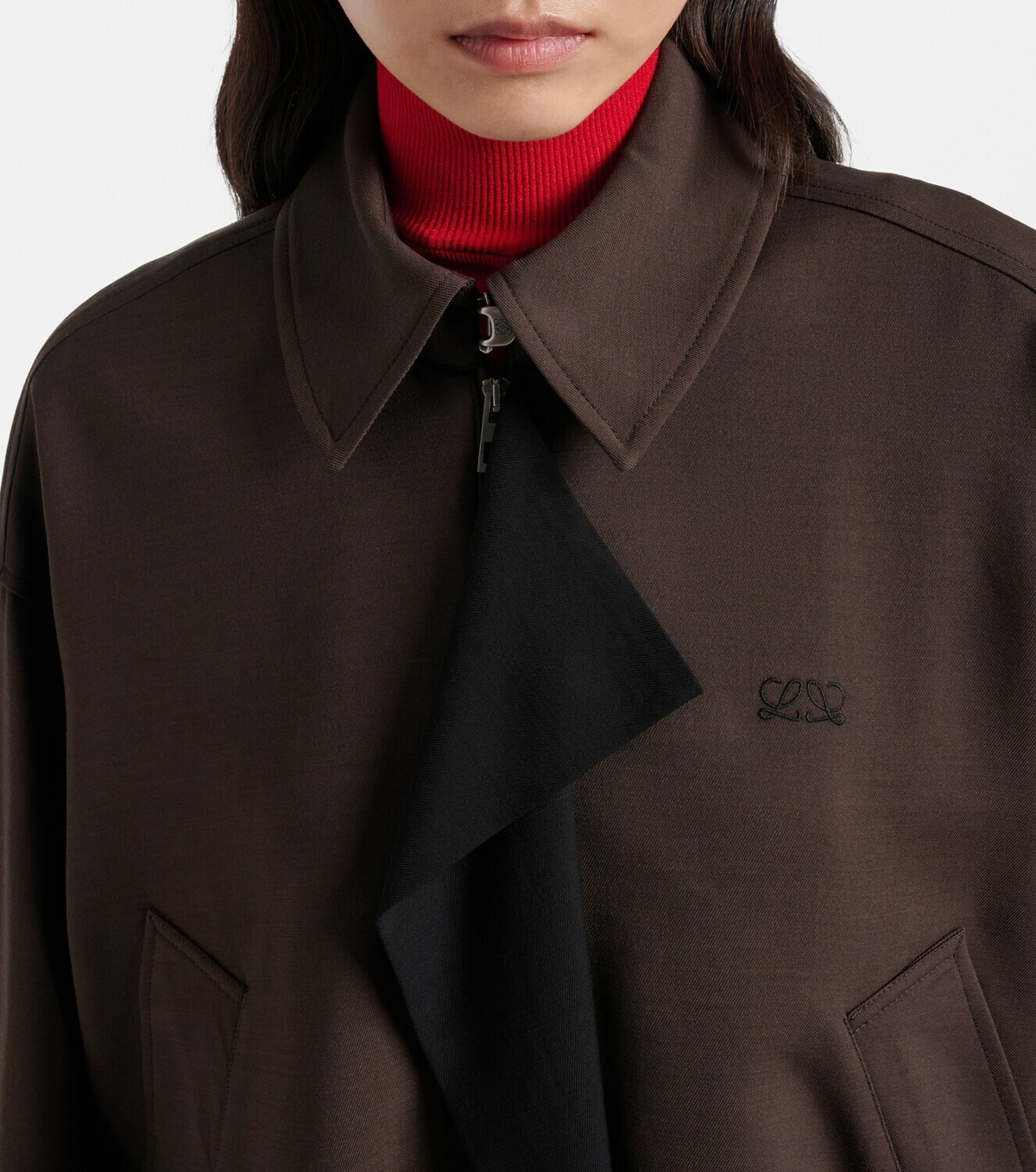 Loewe Double L paneled blouson jacket
