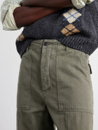 Visvim - Benning Straigh-Leg Herringbone Cotton Trousers - Green