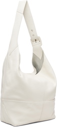 AMI Paris White Taurillon Leather Etienne Crossbody Bag
