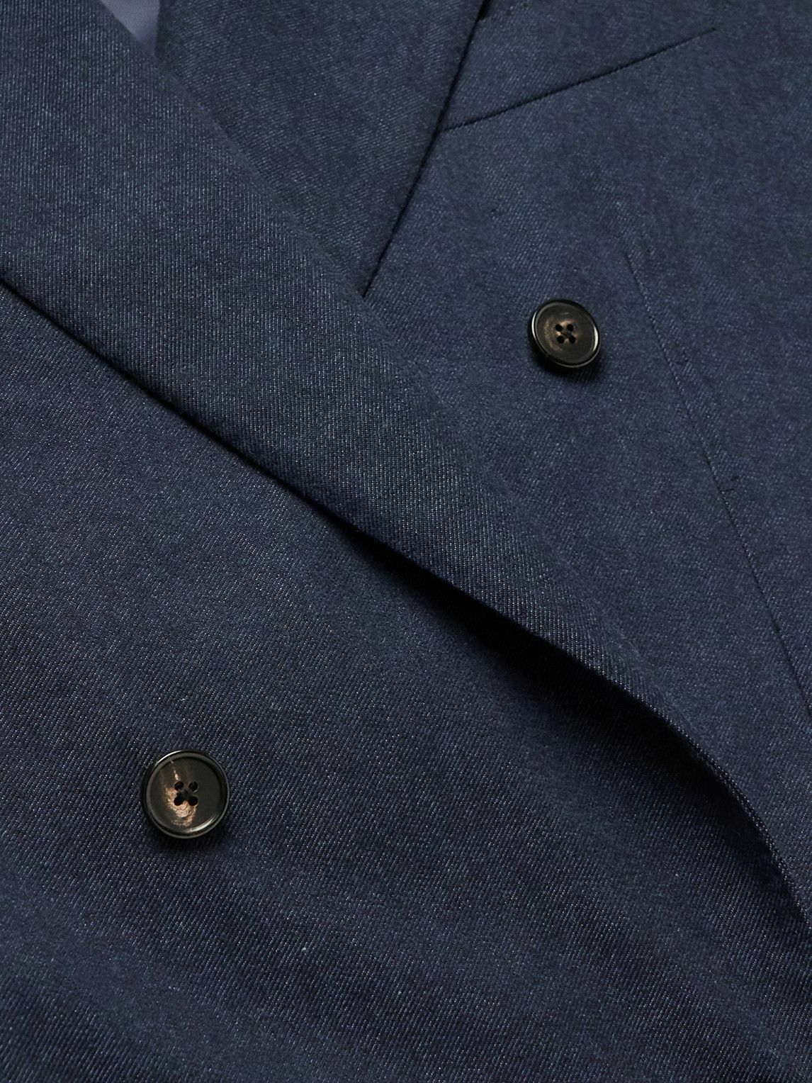 Loro Piana - Double-Breasted Wool, Cotton and Cashmere-Blend Twill Suit ...