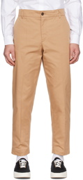 Maison Kitsuné Tan Tapered Trousers