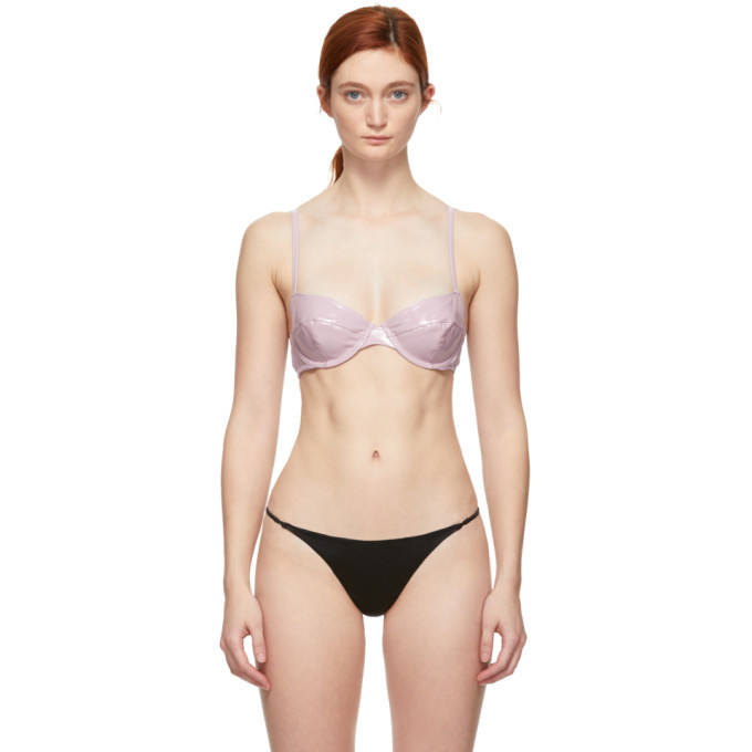 Photo: Fleur du Mal Purple PVC Demi Bra