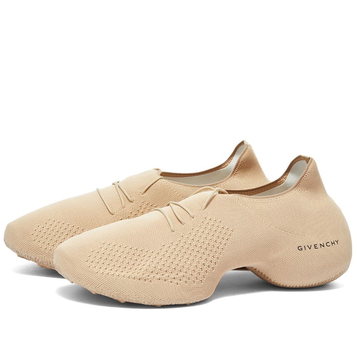 Photo: Givenchy Men's TK360 Knit Sneakers in Camel