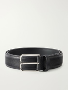 Berluti - 3.5 cm Full-Grain Leather Belt - Black