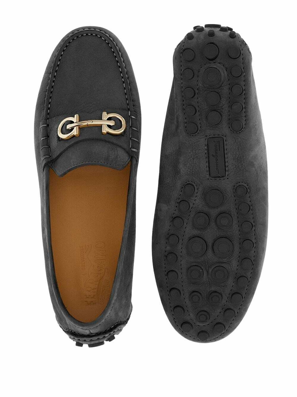 FERRAGAMO - Gancini Leather Loafers