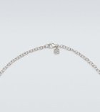Sydney Evan 14kt white gold charm necklace with diamonds