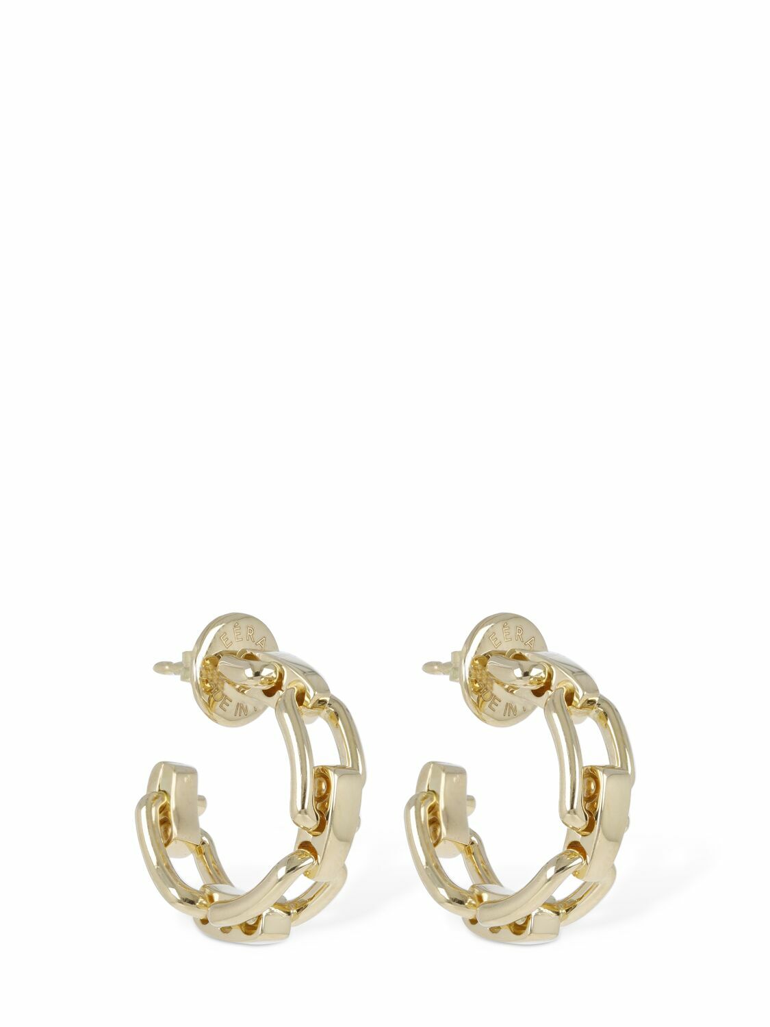 Mini Eéra 18kt Gold Square Mono Earring