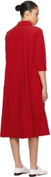 CASEY CASEY Red Momo Midi Dress