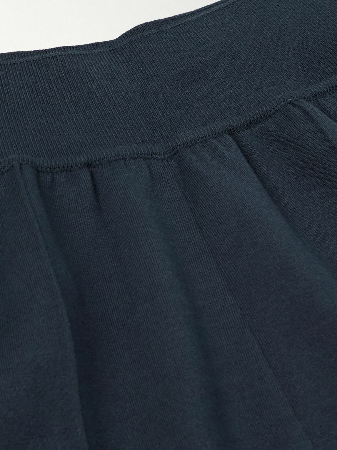 Loro Piana - Tapered Cotton-Jersey Sweatpants - Blue