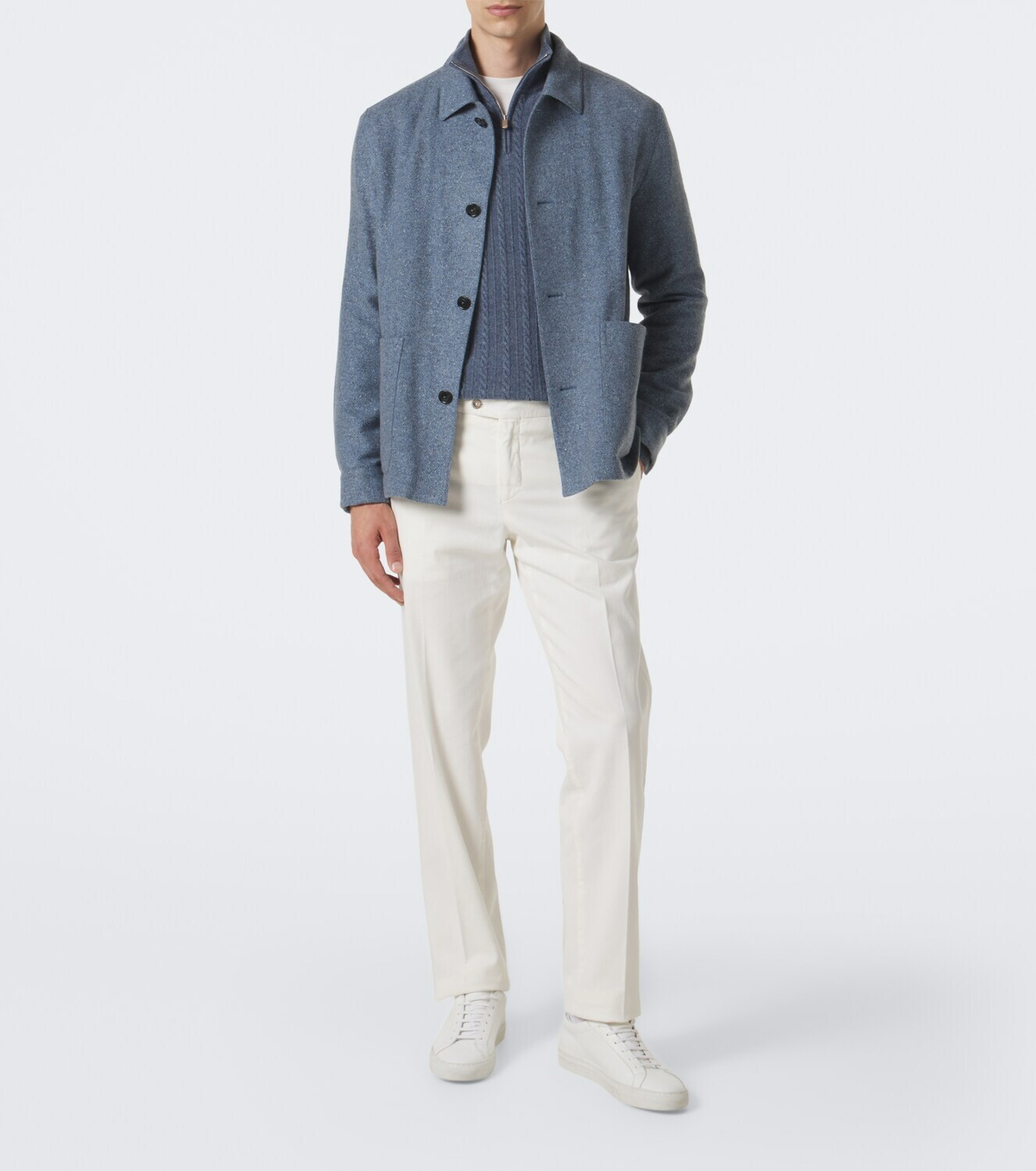 Fedeli Cotton-blend chinos