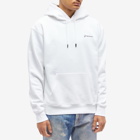 Jacquemus Men's Embroidered Logo Hoody in White