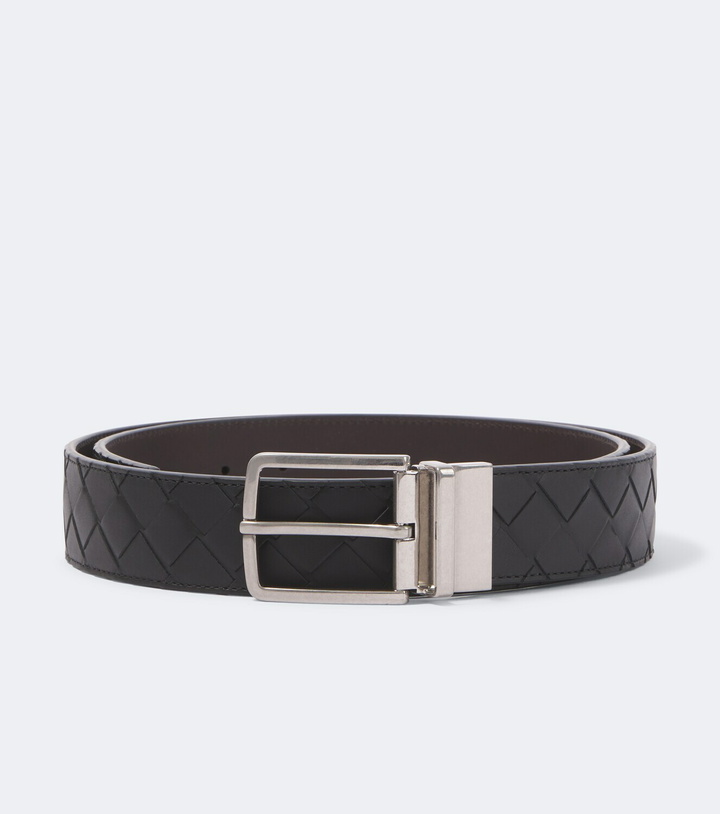 Photo: Bottega Veneta Intrecciato leather belt