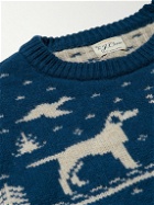 J.Crew - Intarsia Wool Sweater - Blue