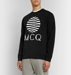 McQ Alexander McQueen - Printed Loopback Cotton-Jersey Sweatshirt - Black