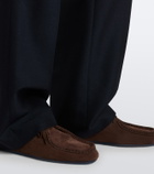 Jil Sander Hood suede loafers