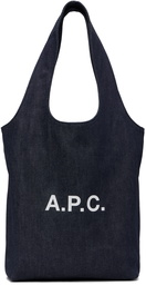 A.P.C. Navy Ninon Small Tote