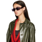 LOEWE Purple Rectangular Sunglasses
