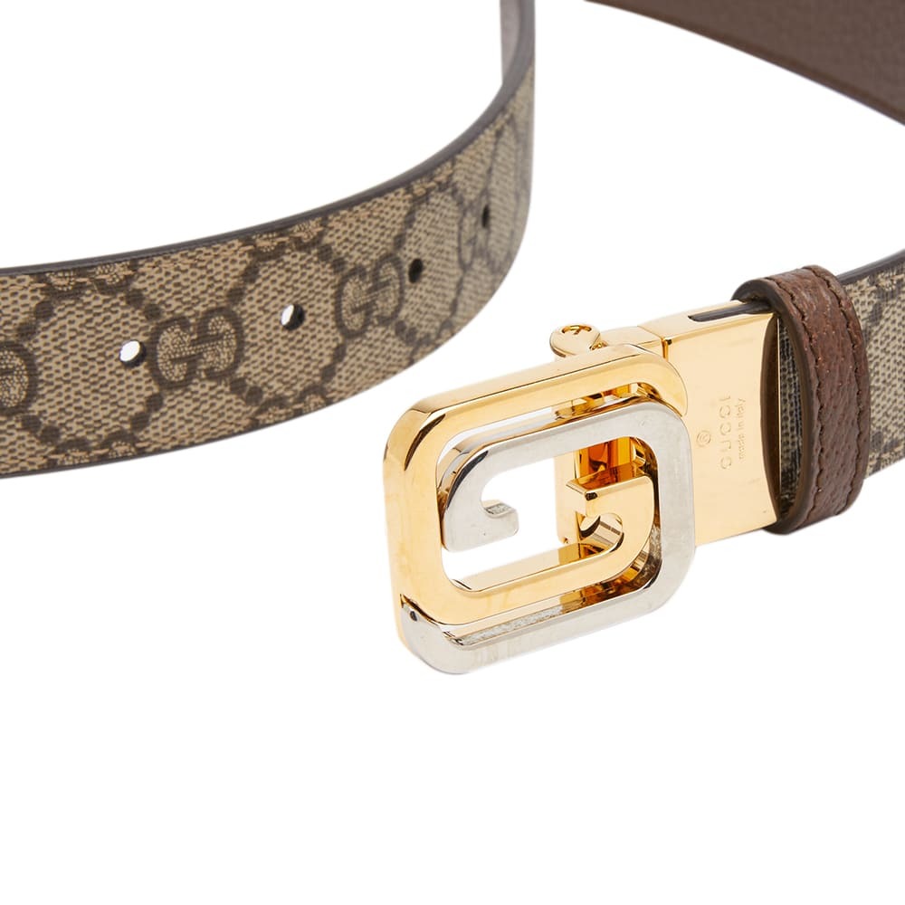 Gucci Men's GG Supreme Interlocking Belt in Beige