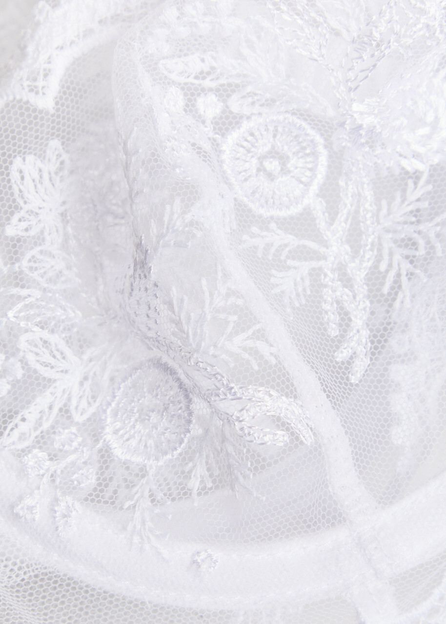 Simone PÉRÈLE Intrigue Embroidered Half-cup bra White