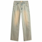 Dime Men's Baggy Denim Pants in Sandblasted Sky Blue