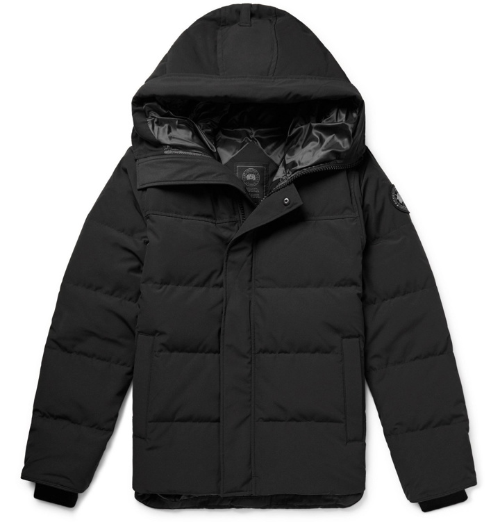 Photo: Canada Goose - MacMillan Fusion Fit Quilted Arctic Tech Hooded Down Parka - Black