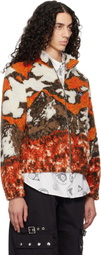 Chopova Lowena Orange CL Airlines Fitted Fleece Jacket