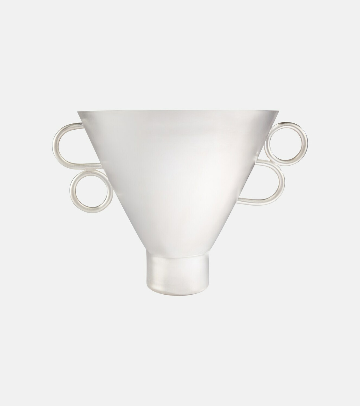 Natalia Criado Vaso silver-plated metal vase