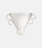 Natalia Criado Vaso silver-plated metal vase