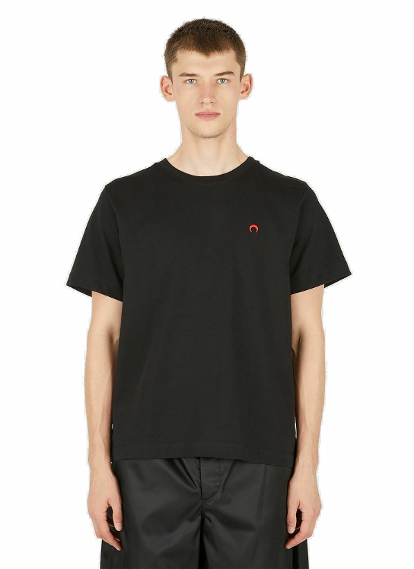 Photo: Logo Embroidery T-Shirt in Black