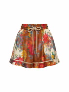 ZIMMERMANN - Ginger Printed Relaxed Fit Silk Shorts