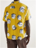 Stussy - Camp-Collar Printed Voile Shirt - Yellow