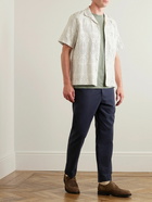 Mr P. - Camp-Collar Printed Linen and Cotton-Blend Shirt - Neutrals