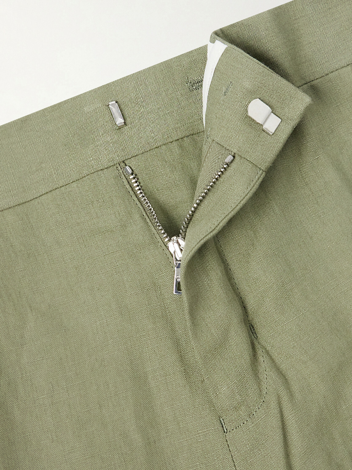 Orlebar Brown - Griffon Tapered Linen Trousers - Green