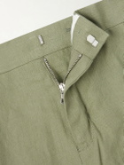 Orlebar Brown - Griffon Tapered Linen Trousers - Green