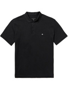 Rag & Bone - Logo-Appliquéd Pima Cotton-Jersey Polo Shirt - Black